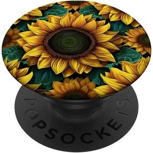 Sunflower Watercolors Flowers Floral Garden Women PopSockets Swappable PopGrip
